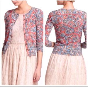 RARE Anthropologie guinevere floral cardigan M 🎀
